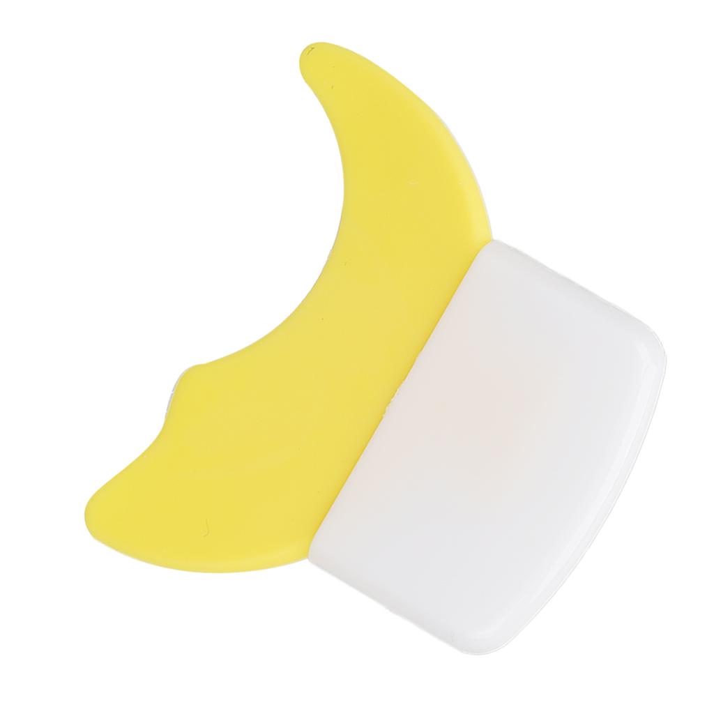 Half Moon Shape Silicone Eyeliner Aid Multifunctional Short Handle Silicone Winged Tip for Makeup