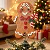 PVC Christmas Cookie Character Decoration for Holiday Tree, with Metal Frame and Coil Base for Tabletop Arrangement