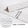 1 Roll 2.3m/90.55in Self-adhesive Flexible Skirting Board, Self-adhesive  3D Decorative Wall Line, Floor and Wallpaper Frame