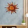 Decorazione Murale Viso di Sole in Metallo Regalo Statue Decorative Sculture Ornamento per Camera da Letto Portico Cortile