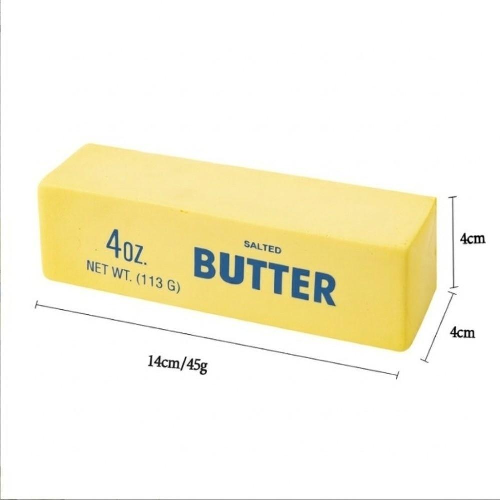 Cheese Butter Stick Squeeze Toy Slow Rising Simulation Food Fidget Toy Pinch Toy  Gift