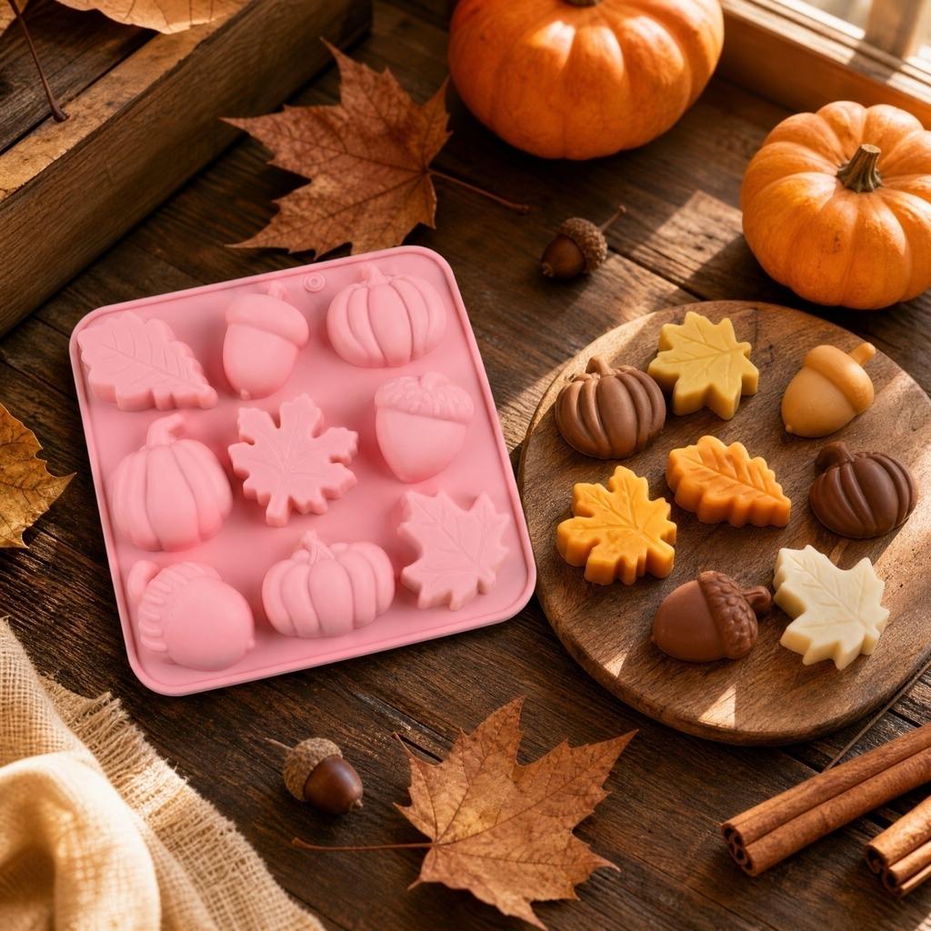 Pumpkin Silicone for Halloween Baking and DIY Crafts
