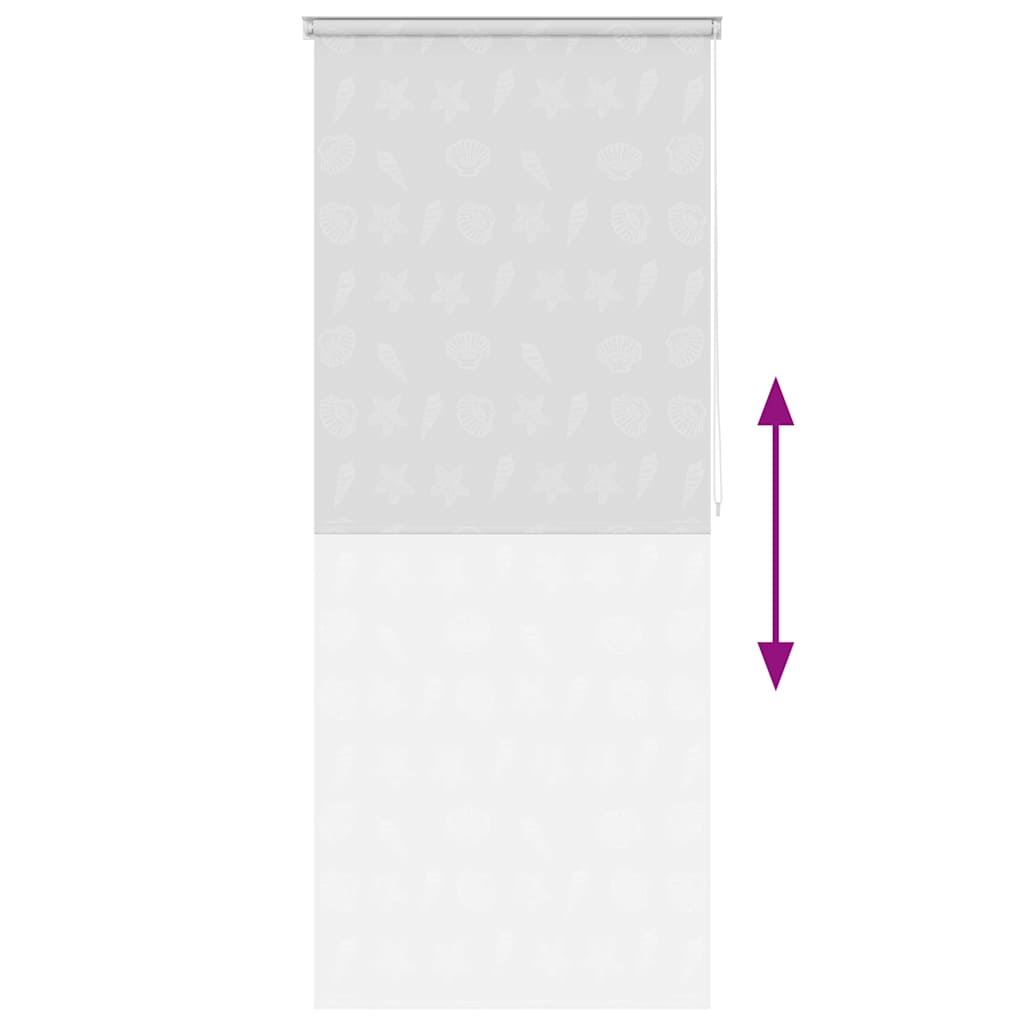 Vidaxl Roleta Prysznicowa 120 X 240 Cm, Wzór W Rozgwiazdy
