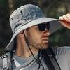 Men Sun Hat Wide Brim UV Protection Safari Hiking Camping Bucket Hats Fishing Fisherman Hat
