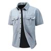 Shirt Short Sleeve Men's Outdoor Shirt Breathable Multi-Pocket Shirt