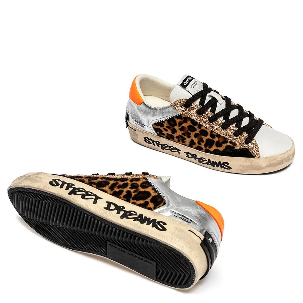 Crime London Distressed Sneakers