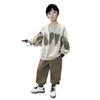 Ensemble de vêtements de sport tendance pour garçons, printemps-automne 2025, sweat à capuche pour enfants
