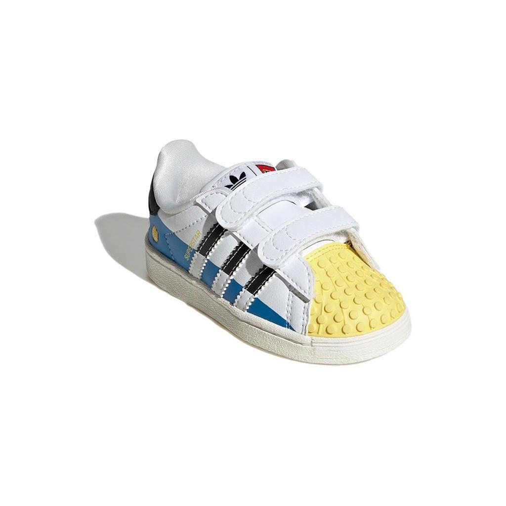 Adidas Originals SUPERSTAR CF Breathable Low top Toddler Shoes White Blue Infant And Toddler IF2913