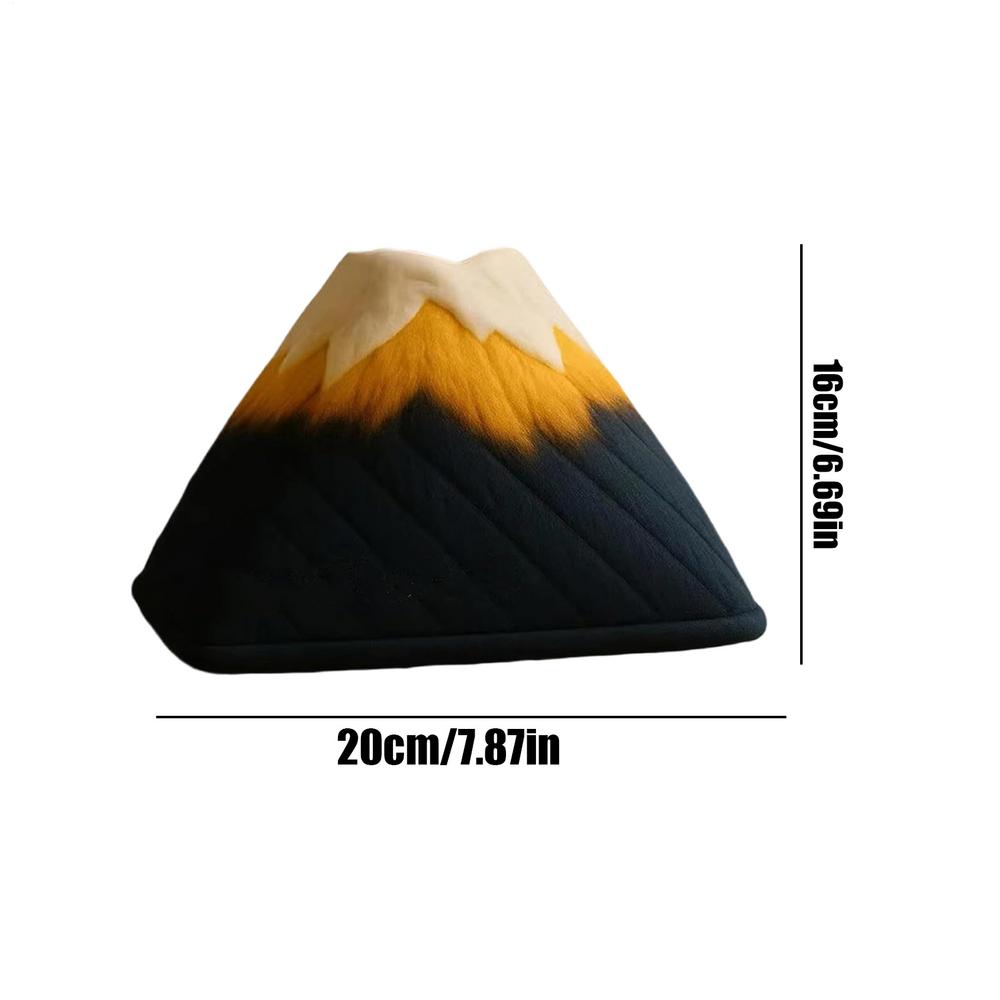 

3D Volcano Mountain Tissue Box Holder 3D Mountain-Shaped Napkin Organizer Case Night Stands Napkin Case Dispenser For Bathrooms