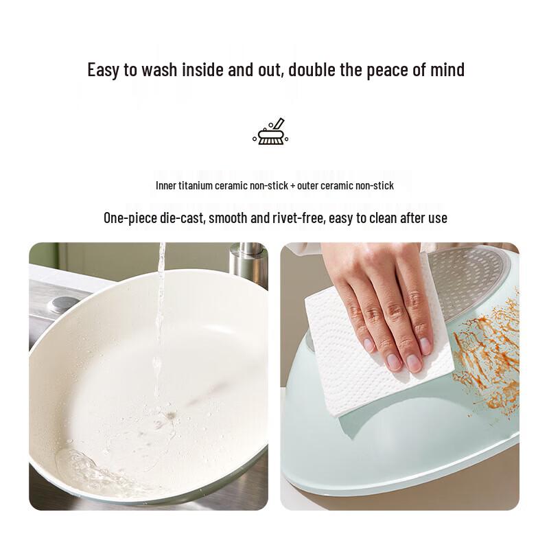 COOKER KING Celadon Non-Stick Stir-Fry Pan