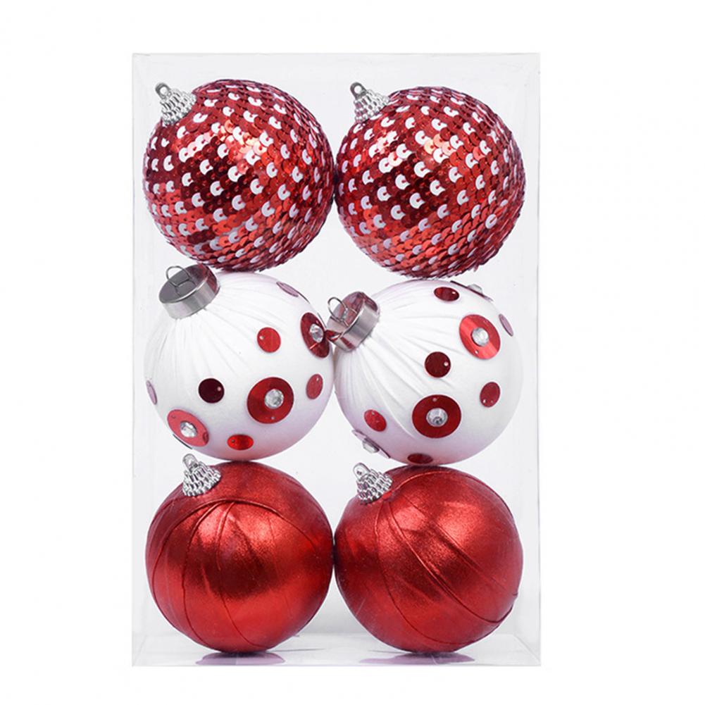 Hanging Christmas Decorations Plush Christmas Balls Elegant Plush Christmas Ball Ornaments with Lanyard for Home for Xmas
