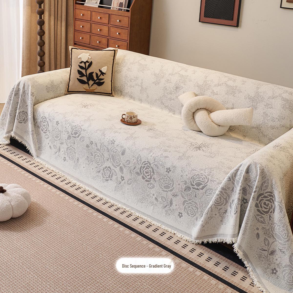 2026 All-Season Universal Chenille Sofa Cover: Cat Scratch-Proof, Full Coverage, Anti-Slip 180x130cm