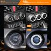 Car Interior Panel HIMARKLIF Aluminum Alloy Air Conditioner Dial Cover Engine Start Ring for Jimny JB64W JB74W Silver