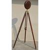 Antique Vintage Brass And Wooden Clock with Wooden Antique Tripod 70 inches