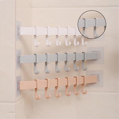 1pcs Paste Type Kitchen Hooks Door Hanger Rack Holder Bathroom Towel Hooks Wall Hooks Organizer Home Kitchen Supplies