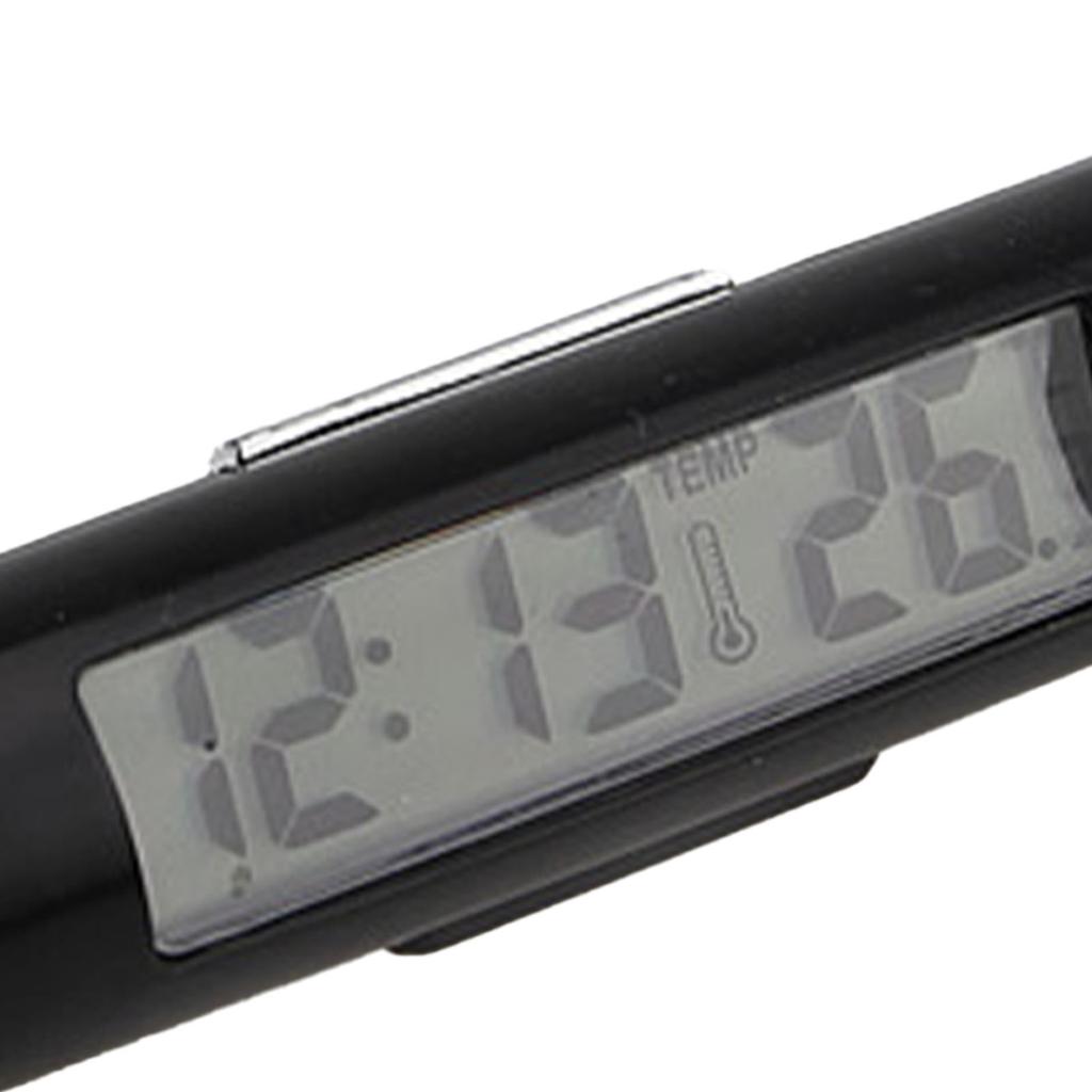 2 v 1 Auto Elektronické Hodiny Teploměr Svítící LED Digitální Displej Výdech Klimatizace Teploměr