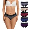 Women Mid Rise Stretch Period Underwear Absorbent Leakproof Briefs Reusable Cotton Blend Protective Panties for Everyday Wear