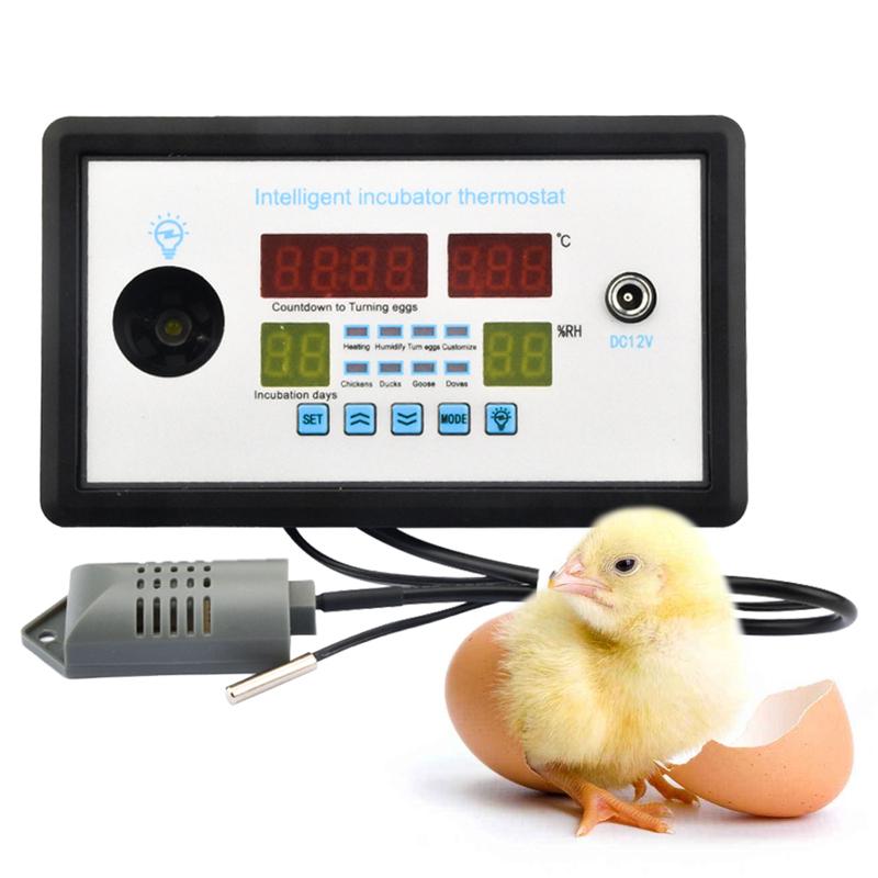 W9005 Egg Controller Incubator Multifunction Automatic Temperature & Humidity Control Thermostat for AC110-220V / DC 12V