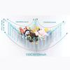 Colorful Toy Hammocks Wall Corner Hanging Storage Net Organizer Baby Animal Rope Hammock Bag For Kids Toy Storage