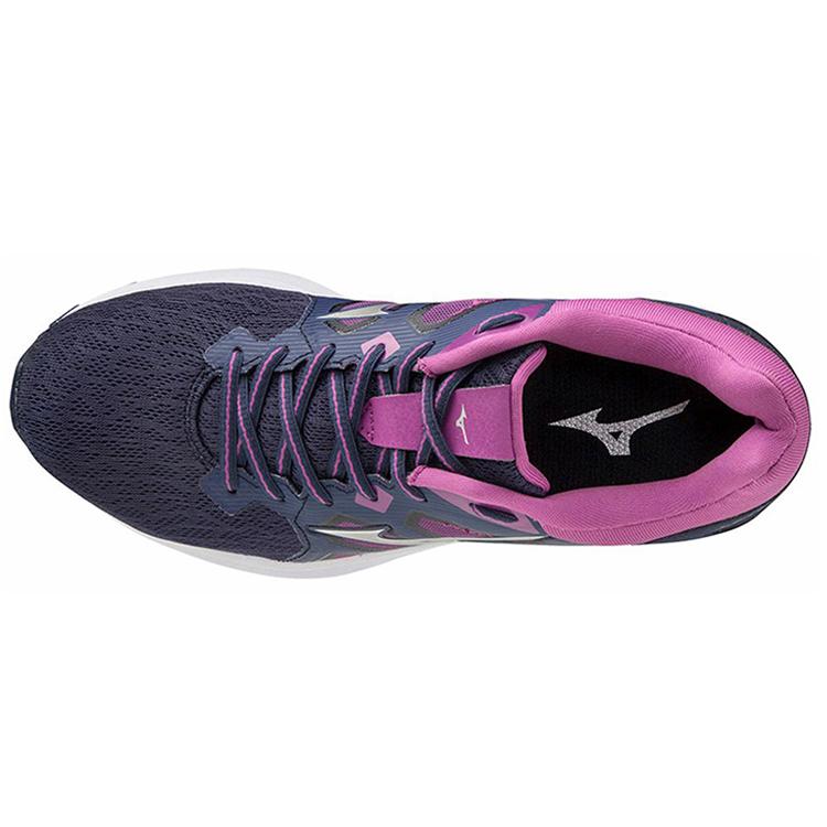 Mizuno Scarpe da Corsa Wave Kizuna Donna Basse Blu Scuro/Argento/Viola J1GD191003
