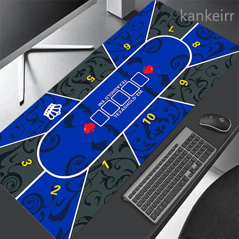 Tapis de table Texas Hold'em portable en caoutchouc et mousse pour poker, tapis de souris, clavier de bureau, tapis de table de jeu pour joueurs, disposition du jeu