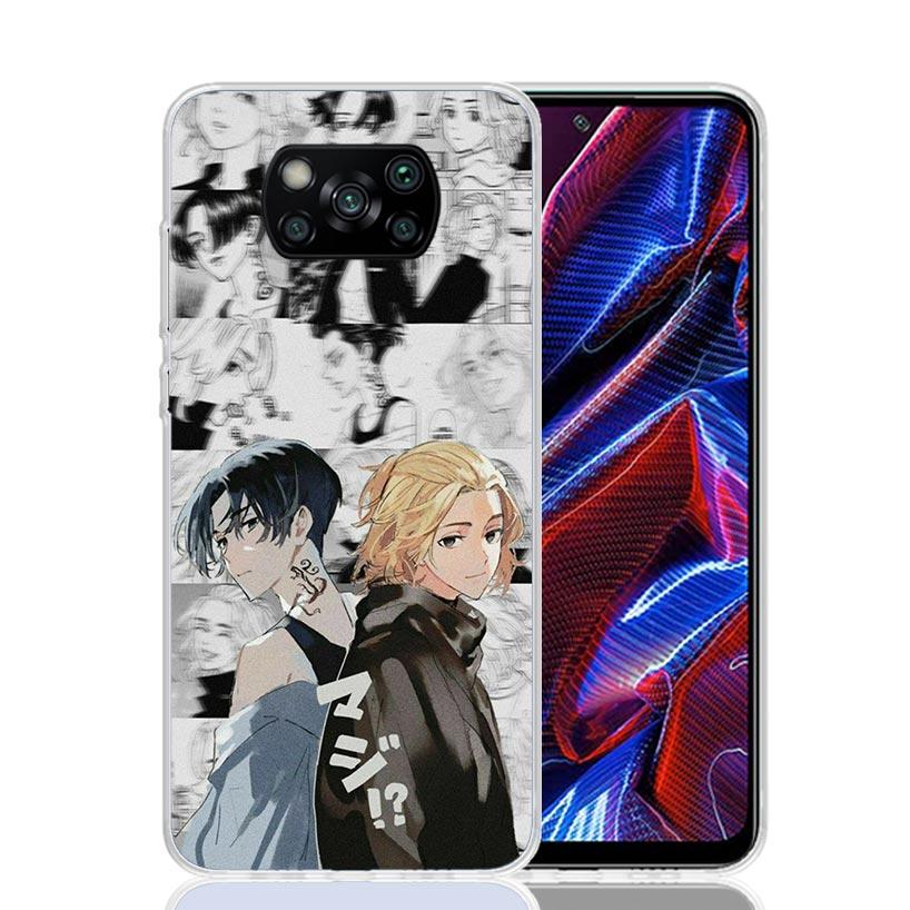 Anime Tokyo Aevengers Phone Case For Xiaomi Poco X7 X6 X5 Pro F7 Ultra Redmi 15C 15 13 13C 12 12C 10 10A 10C 9 9A 9C 9T Cover Po