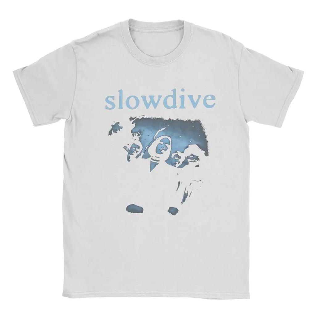 Slowdive Herren T-Shirt Neuheit T-Shirts Kurzarm Rundhals T-Shirts Reine Baumwolle Sommerkleidung