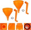 Car Long Stem Funnel Gasoline Oil Fuel Filling Tools Anti-splash Plastic Funnel Motorcycle Refueling Tools Car Accessories