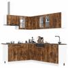 11 Piece Kitchen Cabinet Set Porto Smoked Oak Wood Based Material