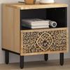 VidaXL Bedside Table, Nightstand with Drawer, Telephone Table, Storage Furniture Bedroom Living Room, Retro, Wood of 358218