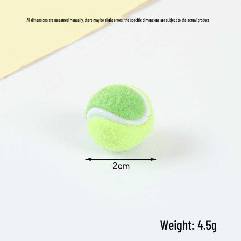 Hot-Selling Tennis Keychain Pendant: Simulation Tennis Toy Photography Prop