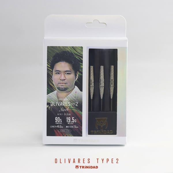 TRiNiDAD PRO OLIVARES2 Steel Dart Model by Aiki Oishi Barrel,