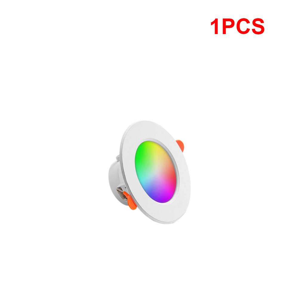 

15-1PCS Smart LED Downlight LED Ceiling Recessed Down Light Dimmmable Spot Lamp 10W RGB +CW+WW Changeable LED Downlight