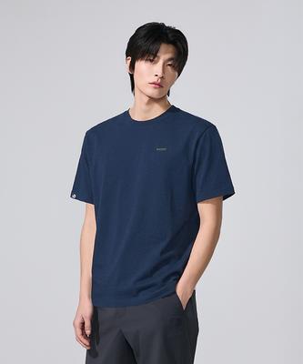 DISCOVERY EXPEDITION Uni Freshvent Semi-Overfit Small Logo Short Sleeve T-Shirt (D/Indigo)