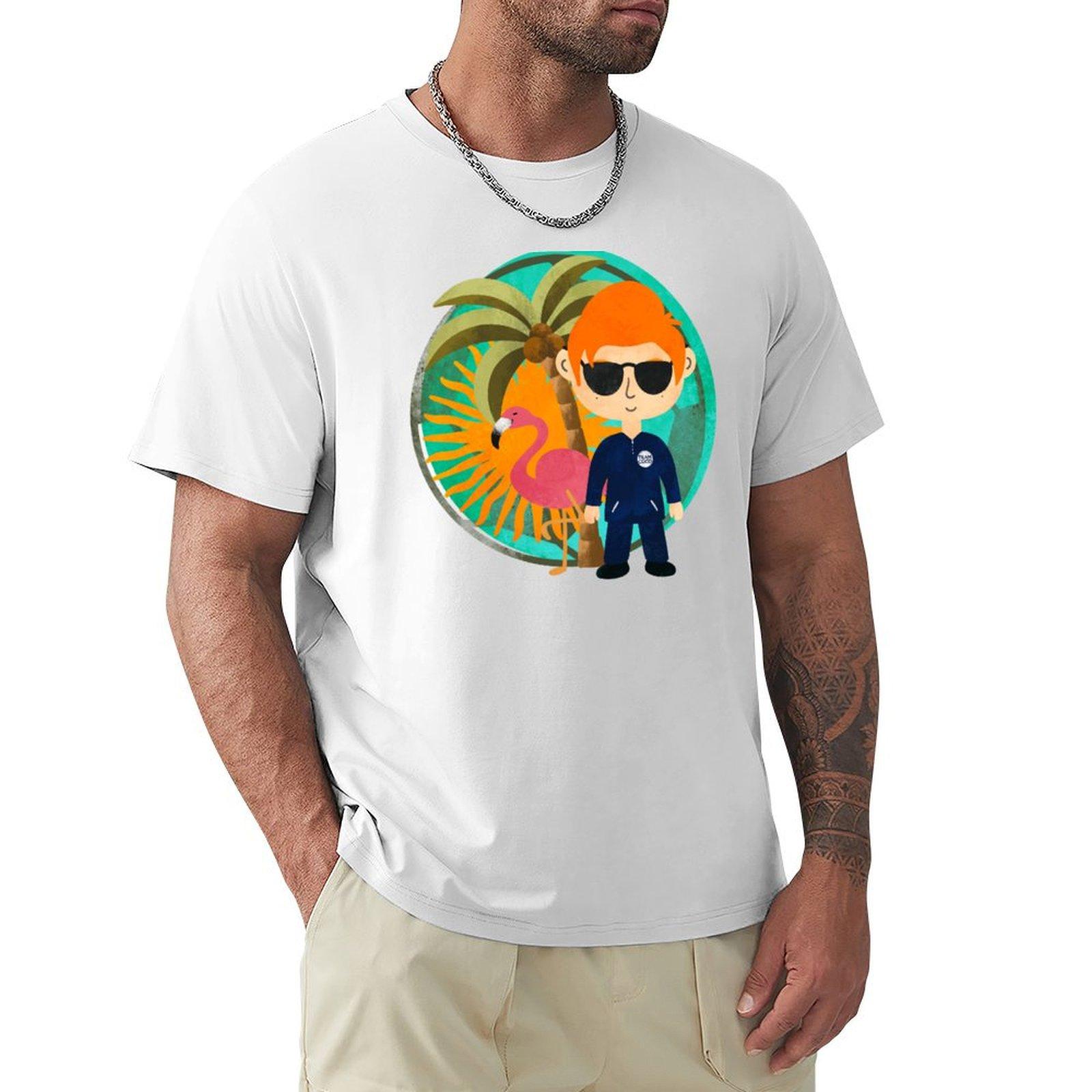 Cute Argentina Conan OBrien Must Go Tropical Football Pattern TShirt plus size clothes funny gifts men tshirt S