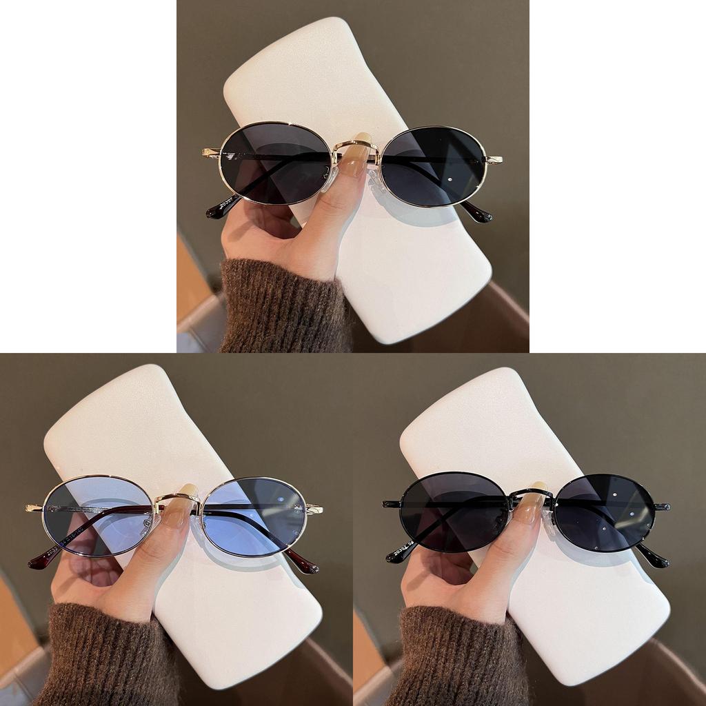 Vintage Oval Sunglasses With Uv380 Protection For Women Sun Protection And Fashion Accessory