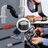 Self-Adhesive Silicone Pipe Repair Tape Waterproof Leak-Proof Black Sealing Tape with Thickened Adhesive & Easy-Use Dispenser for Quick Pipe Fixing