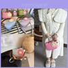 Unique Wave Design Children's Crossbody Handbag With Floral Pattern For Girls