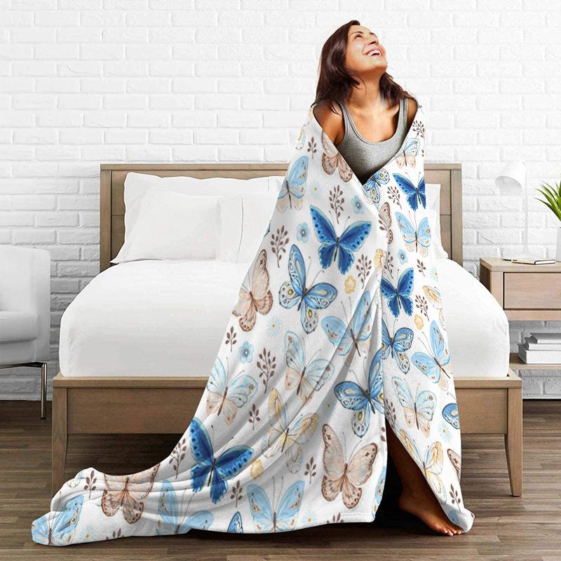 Printed Blanket, Flannel Sofa Blanket, Digital Printed Blanket