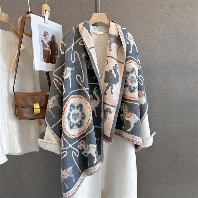 Cashmere Scarf for Women Thick Warm Winter Blanket Brand Female Luxury Quality Shawl Wrap Bufanda Poncho Echarpe Pashmina