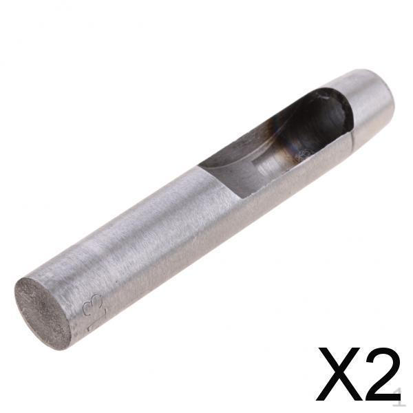 

2xСтальной круглый полый пробойник Ручные инструменты Пробивка отверстий Кожа Прокладка 13мм