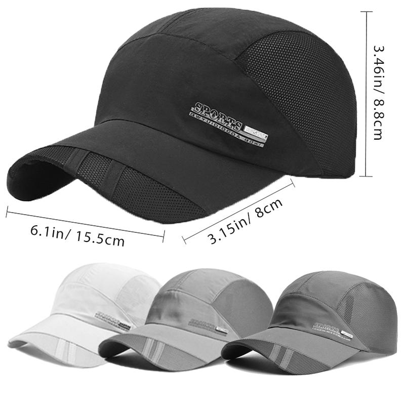 2026 Unisex Baseball Cap for Outdoor Sports Summer UV Protection Adjustable Quick Dry Braethable Tennis Hat Fashion Brim Hats