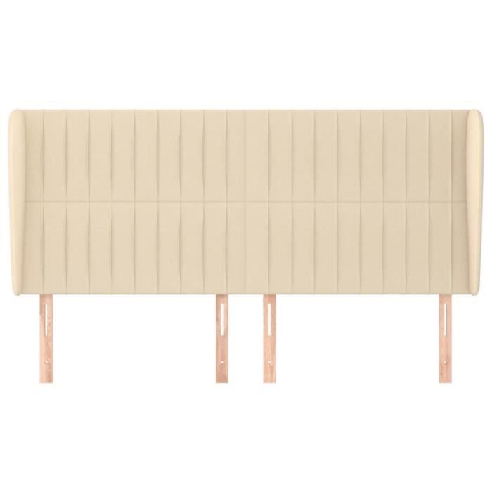 VidaXL Headboard with Ears Cream 163x23x118-128 Cm Fabric3118205