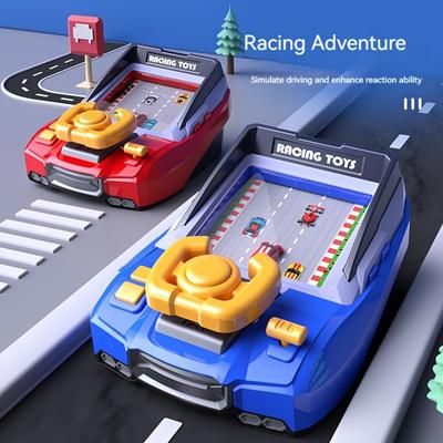 Adventure Racing Game Machine Puzzle Toy Focus On Training Simulated Car Steering Wheel Speed Adjustment Simulated Sound Effects Challenge