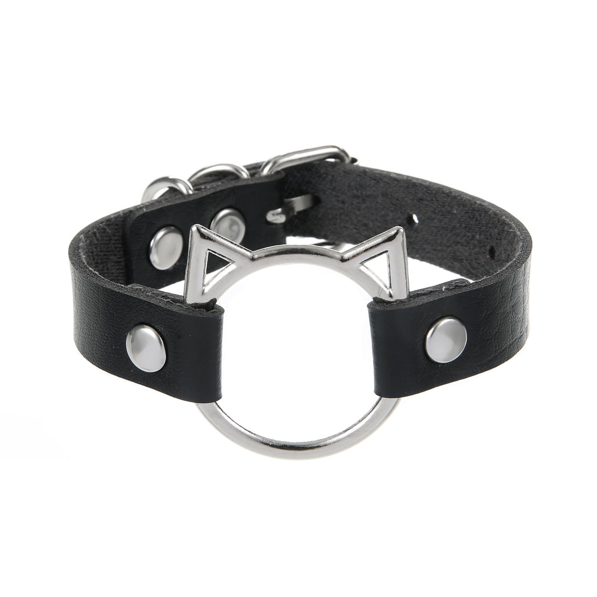 

DIEZI Rock Latest Vintage Gothic PU Leather Wrap Bracelet designed for Women Men Punk Fashion Hip Hop Harajuku Cat Charm Bracelet Jewelry