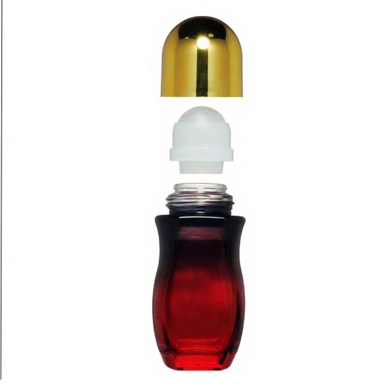30/50ML Rosenquarz Roller Roll-on Glasflasche Nachfüllbare Flasche Mini Auslaufsicherer Kugelschreiber-Applikator