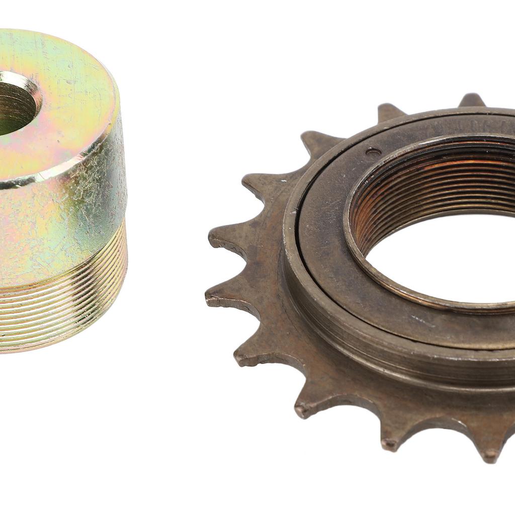 Single Speed Bike Freewheel 18T Threaded Bicycle Freewheel with 13mm Connector Cycling Replacement Accessory