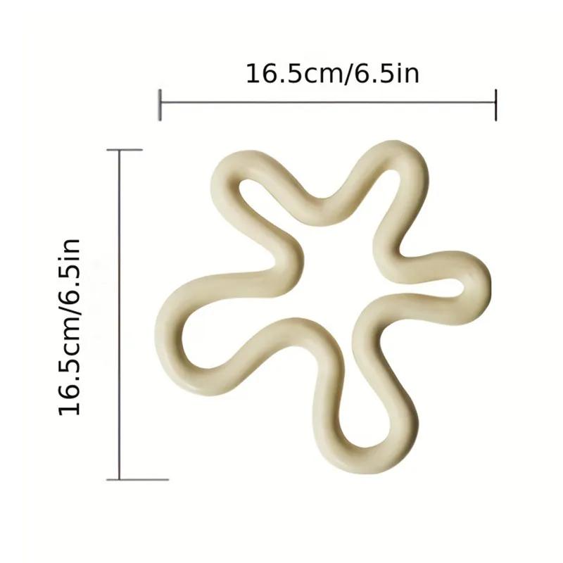 2 STÜCK Geometrische Hitzebeständige Silikonmatte Getränkebecher Untersetzer Rutschfester Topflappen Tischset Küchenuntersetzer Pads
