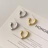 925 Silver Needle Love Stud Earrings Women's Exquisite Niche High-end Earrings Korean Fashion Exquisite Versatile 2025 New