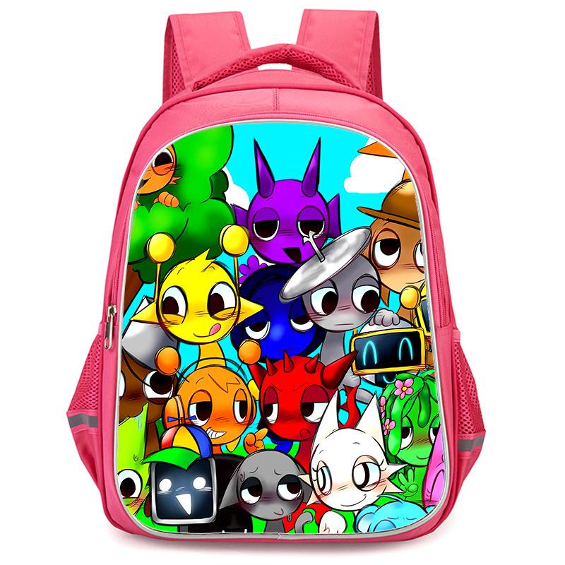 Rhythm Box Sprunki Hra Anime Batoh Studentský Školní Taška Počítačová Taška